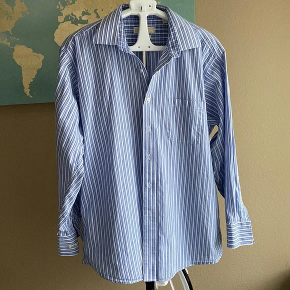 Michael Kors | Shirts | Michael Kors Mens Xl 7 12 3435 Blue Striped Button Down Dress Shirt | Poshmark Michael Kors | Shirts | Michael Kors Mens Xl 7 12 3435 Blue Striped Button Down Dress Shirt | Poshmark